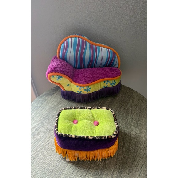 manhattan toy Other - Groovy Girls Sofa and Ottoman Purple Green